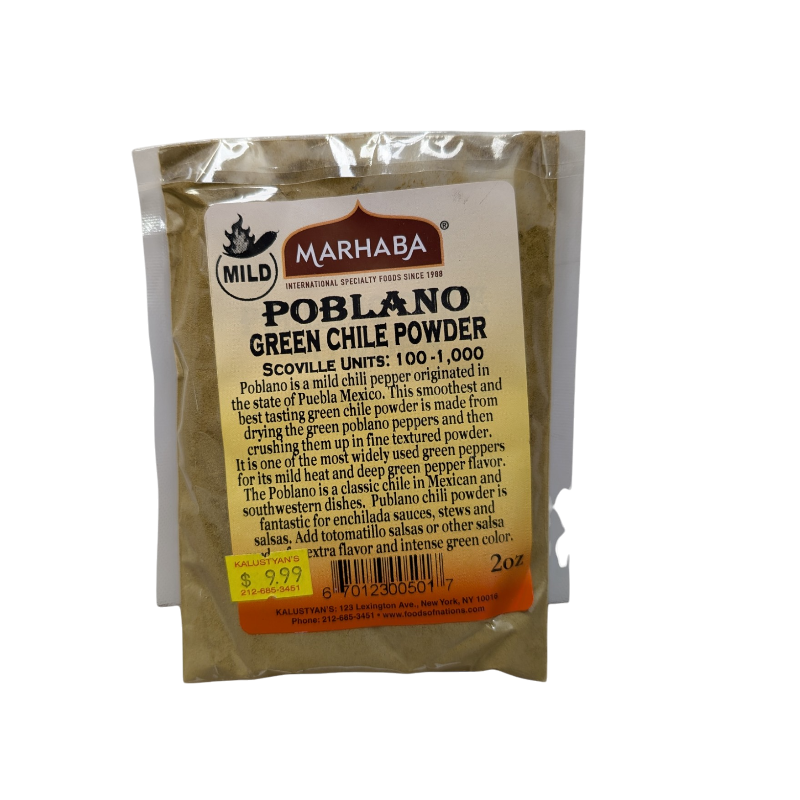 Poblano Green Chile Powder Mild