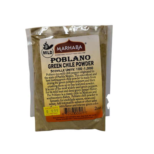 Poblano Green Chile Powder Mild