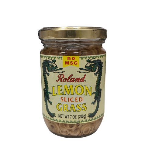 lemon grass sliced in a jar