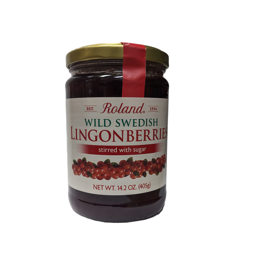 Lingonberries stirred with sugar