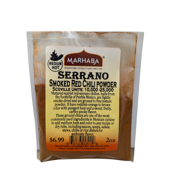 Serrano Smoked Red Chili Powder Medium-Hot