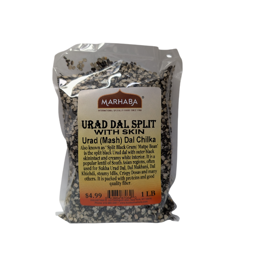 Urad Dal Split w/Skin (Urad/ Mash Dal Chilka)