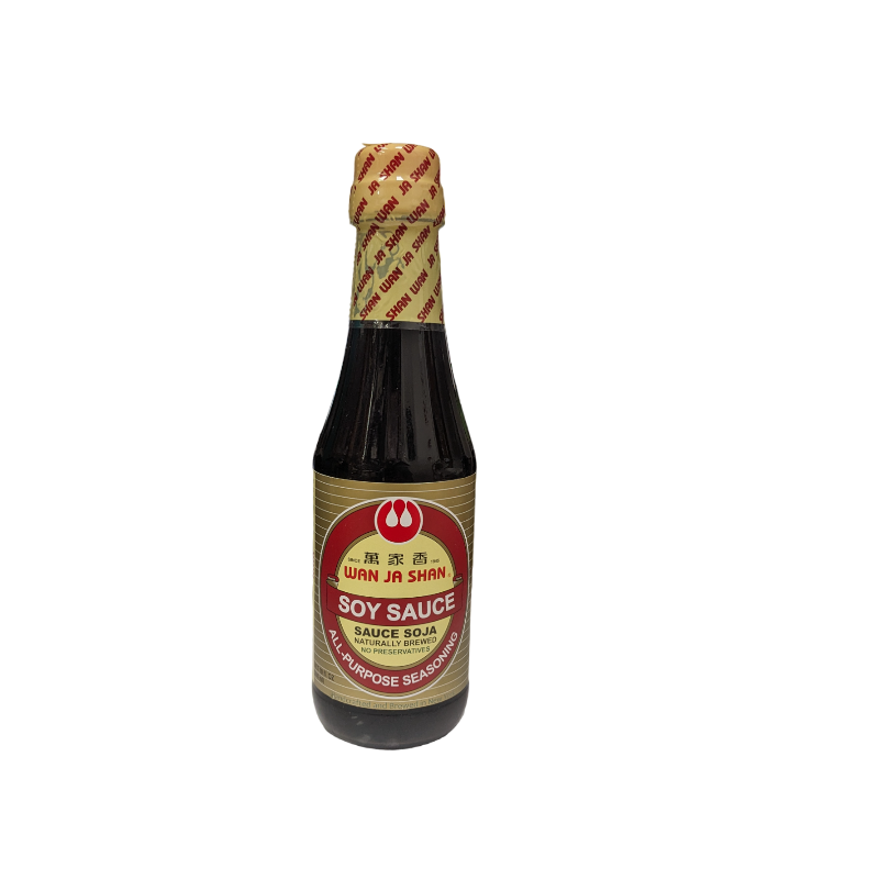 soy sauce in bottle