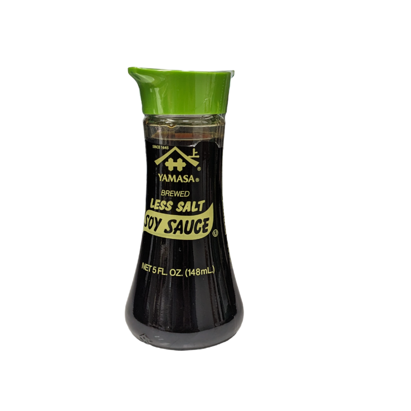 less sodium soy sauce with spout