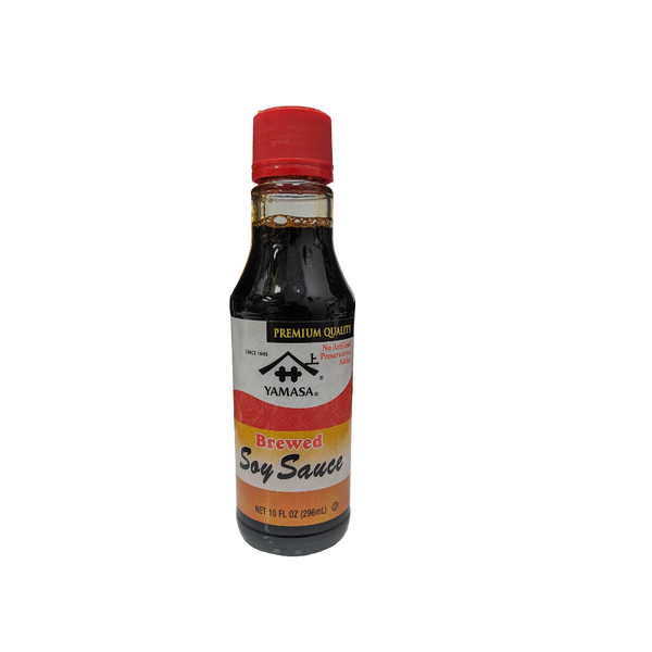 soy sauce in a bottle from yamasa