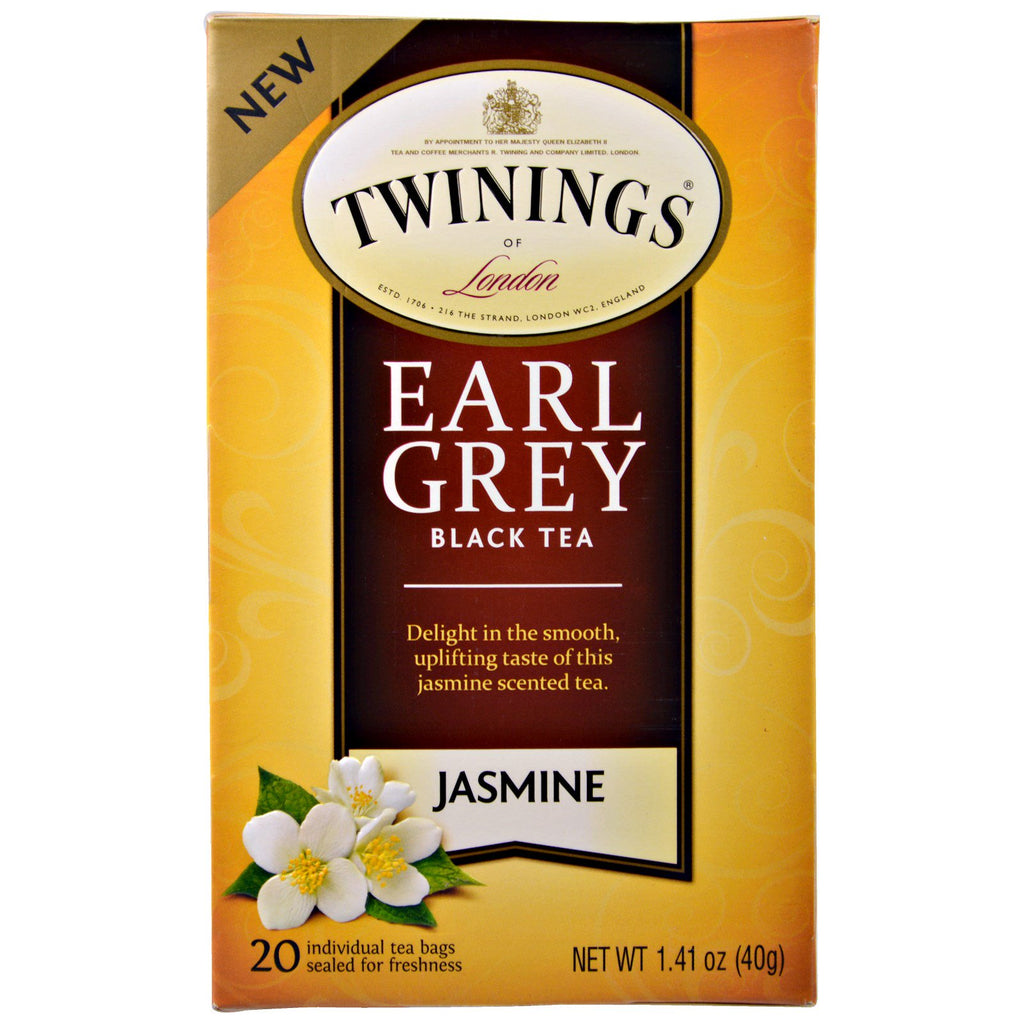 Earl Grey, Black Tea, Jasmine