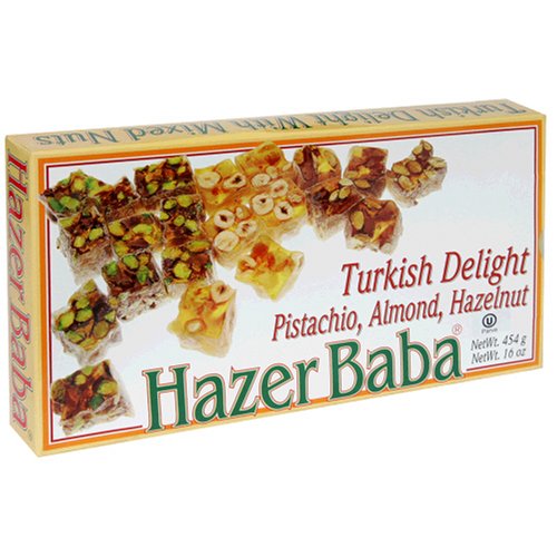 HazerBaba Mixed Turkish Delight (Pistachio, Almond, Hazelnut)