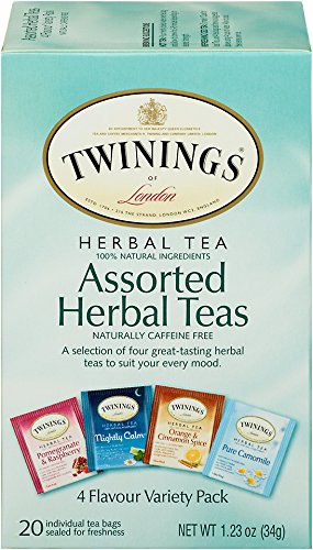 Assorted Herbal Teas, 4 Flavor Variety Pack