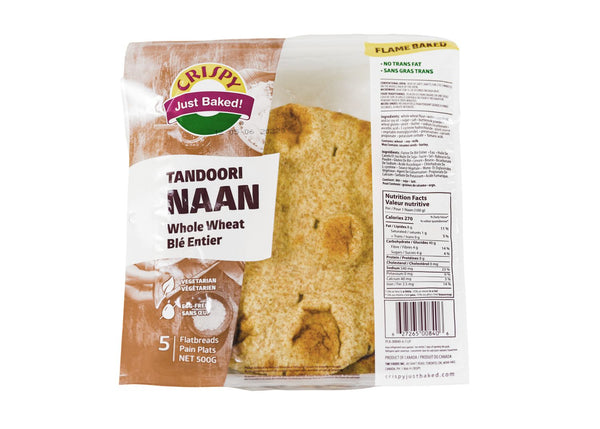 Tandoori Naan, Traditional Style, Whole Wheat