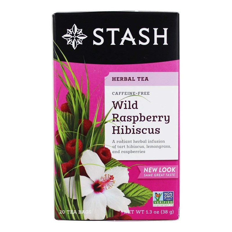 Wild Raspberry Hibiscus, Herbal Tea, Caffeine free