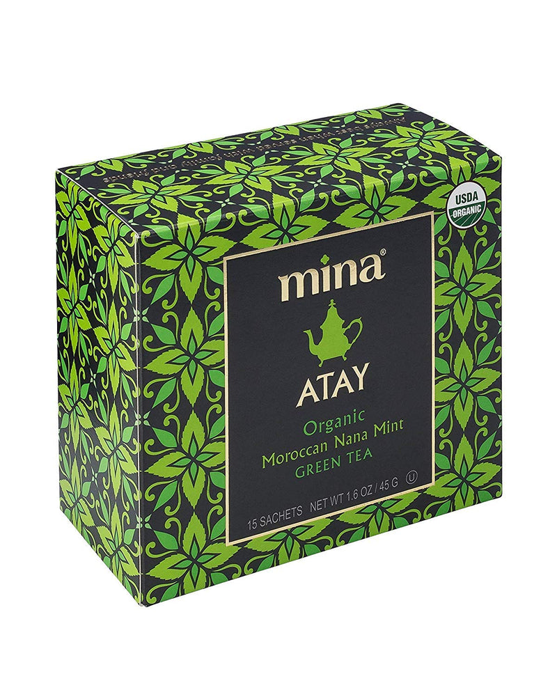 Atay Tea Atay, Moroccan Nana Mint, Green Tea, Organic