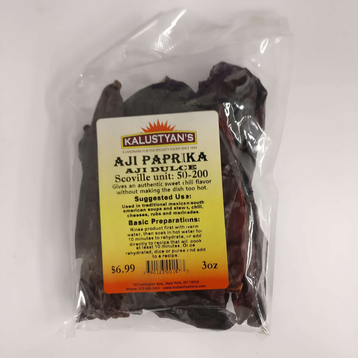 Aji Paprika / Aji Dulce, Dried Pepper Whole