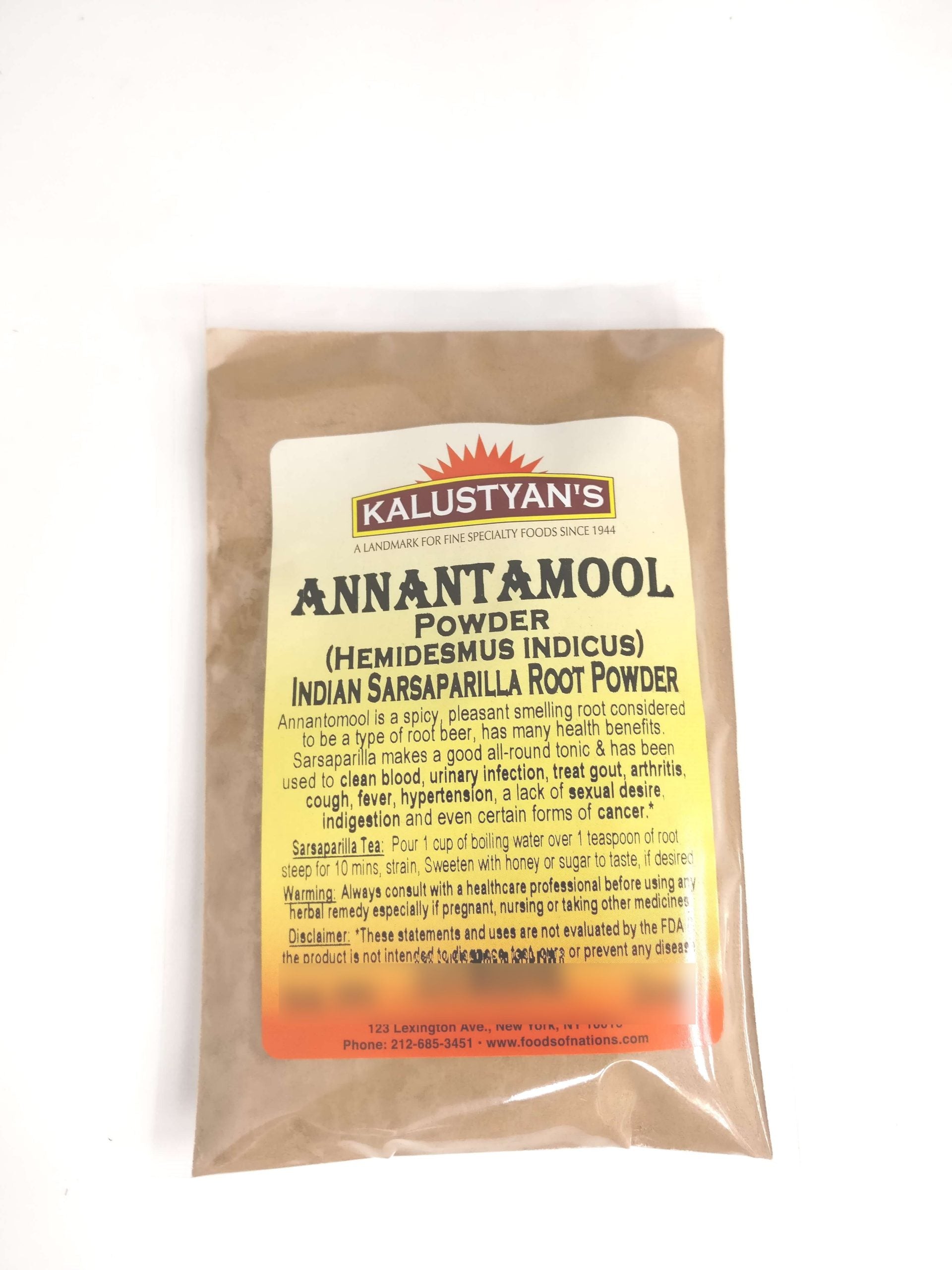 Anantamul (hemidesmus indicus), Powder – Kalustyan's