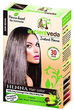 AncientVeda Instant Henna, Dark Brown