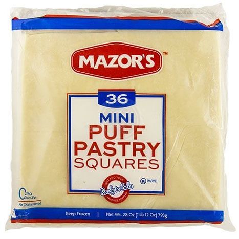 Mazors, Mini Puff Square Pastry - 36 Count