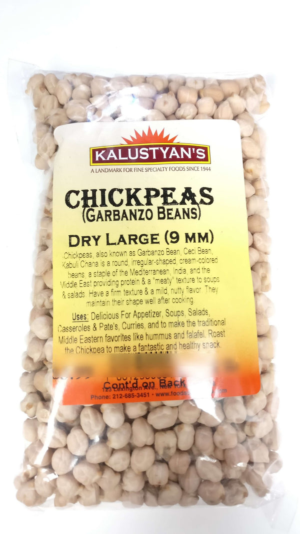 Chickpeas (Garbanzo Beans), Large (8-9 mm)