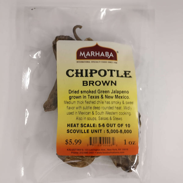 Chipotle Brown, Dried Chili Whole