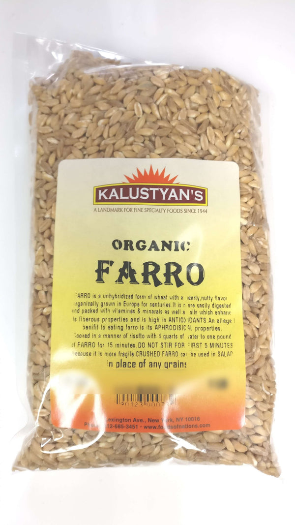 Organic Hulled Farro (Triticum Dicoccon)