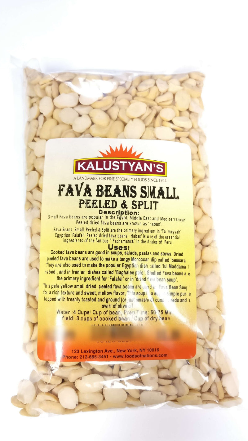 Fava Beans, Small, Peeled & Split