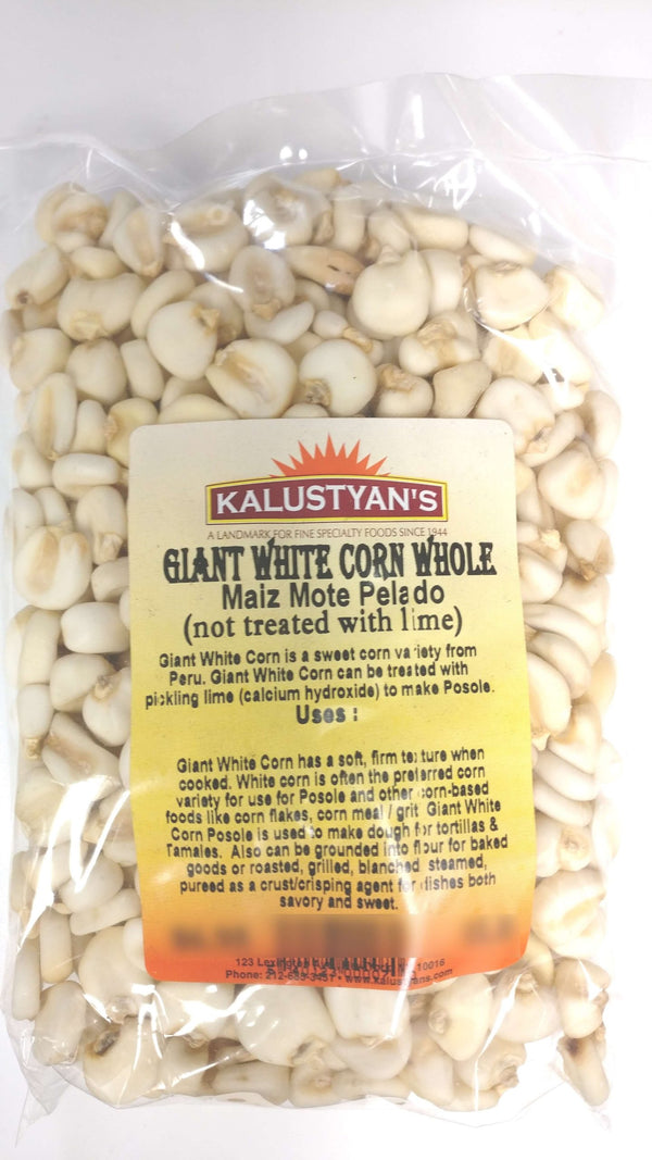 Giant White Corn Kernels (Not treated with lime)