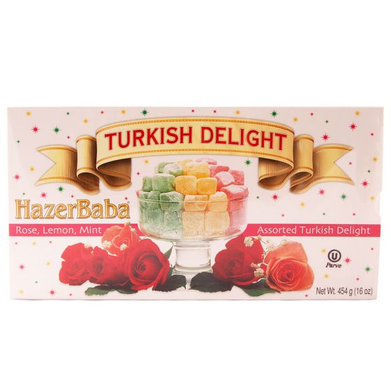HazerBaba Assorted Turkish Delight with Rose, Lemon, Mint