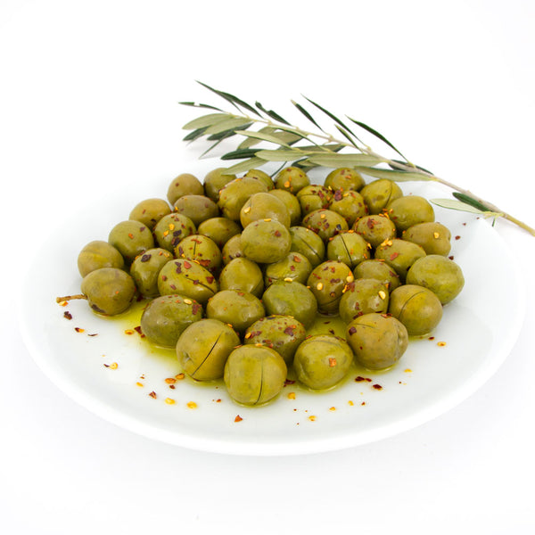 Green Olive, Sicilian, Hot / Spiced