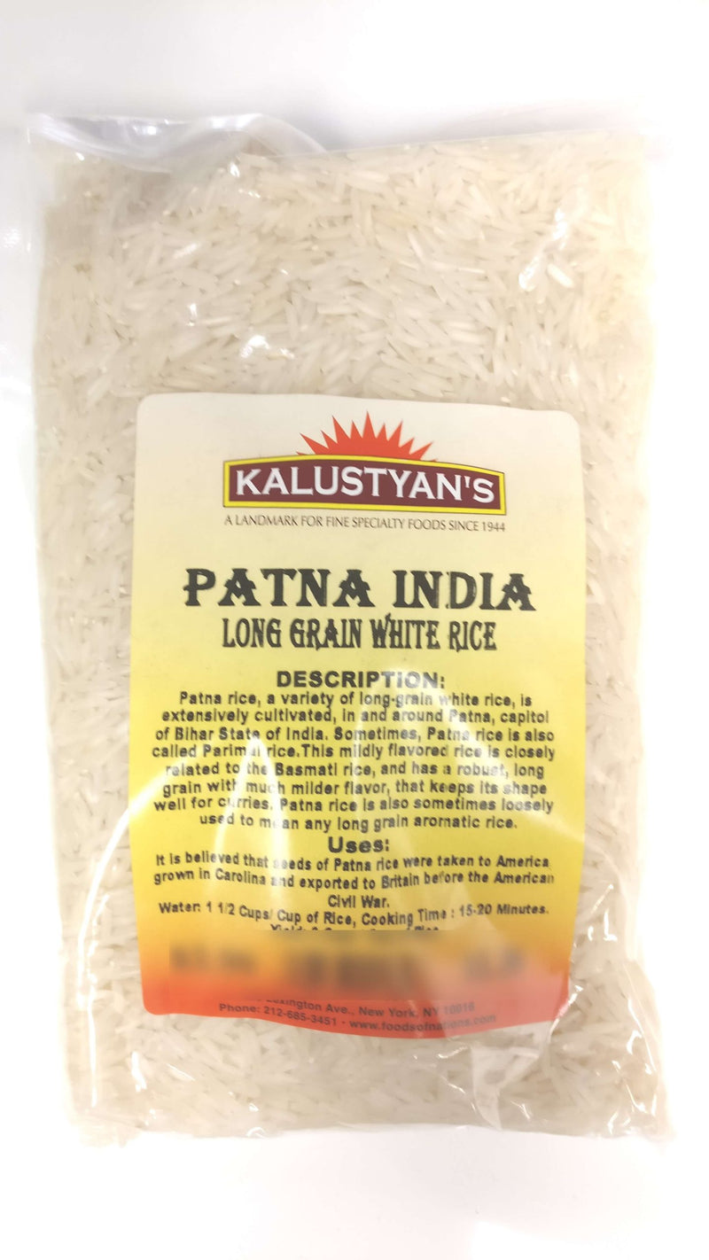 Patna, Long Grain White Rice , India