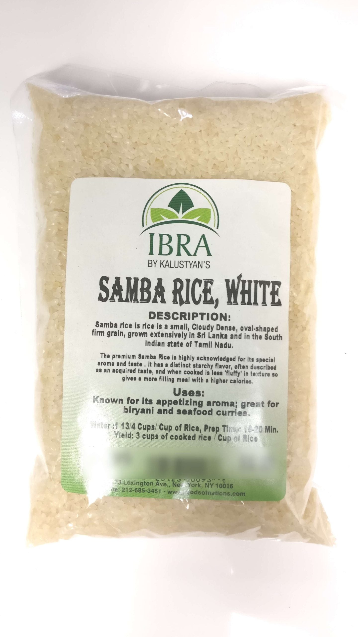 Samba Rice, White, Sri Lankan – Kalustyan's