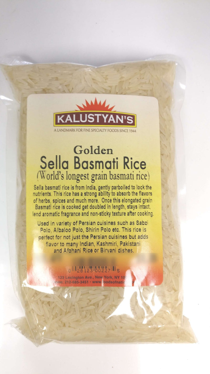 Basmati Rice, Golden Sella, Parboiled