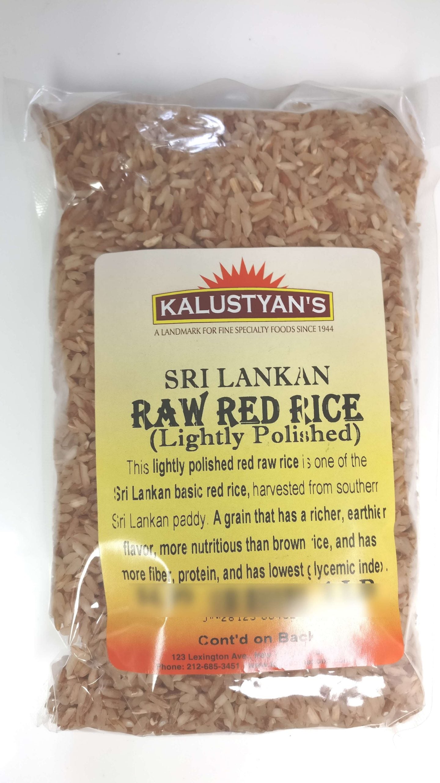 Raw Red Rice, Sri Lankan, (Polished) – Kalustyan's
