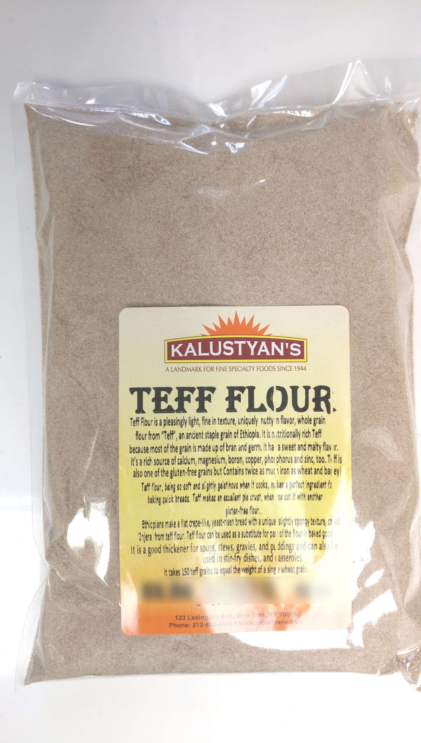 Teff Flour, Gluten Free – Kalustyan's