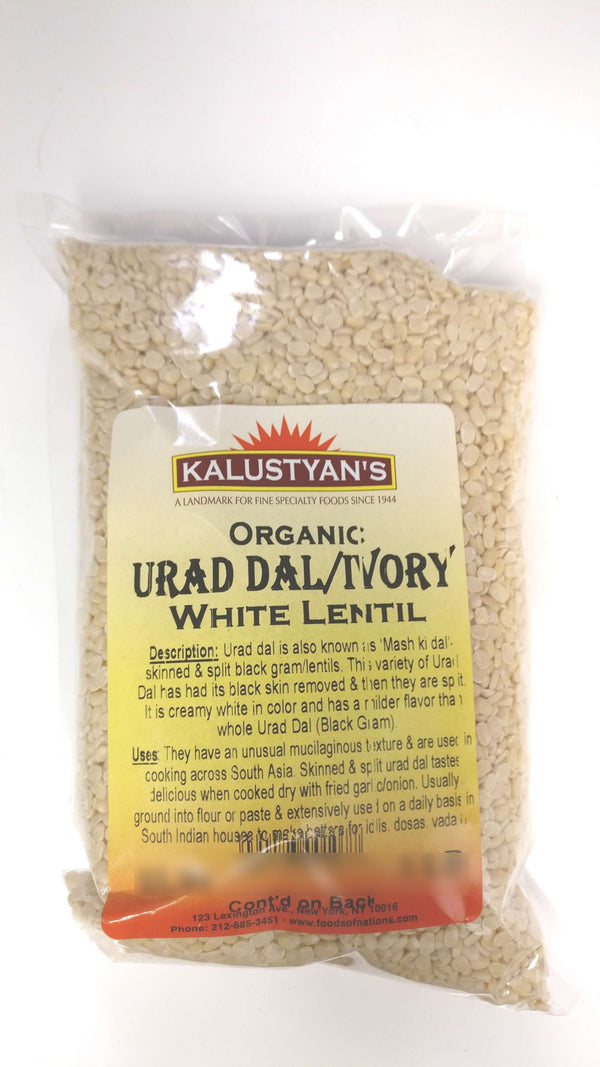Urad Dal (Mash Dal), Split Ivory White Lentil, Organic