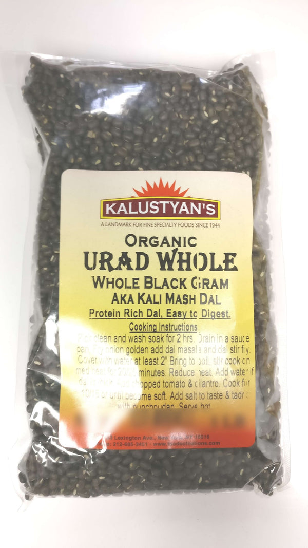 Urad Whole, Black (Sabut Mash / Kali Mash Dal), Organic