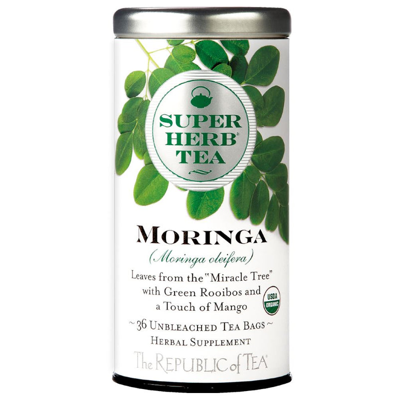 Organic, Moringa, Super Herb Tea