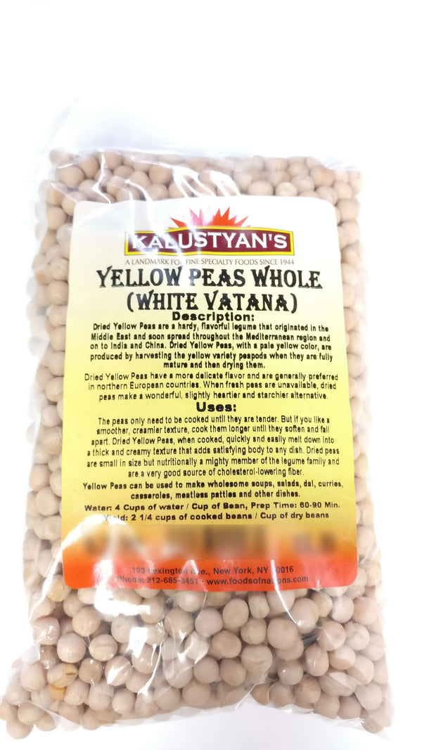 Yellow Peas (White Vatana), Dried