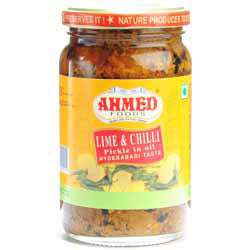 Lime & Chilli Pickle in Oil, Hyderabadi Taste
