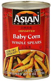 Baby Corn (Whole) Pickled, Cocktail Style