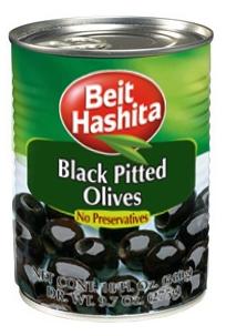 Black Pitted Olives, Israel