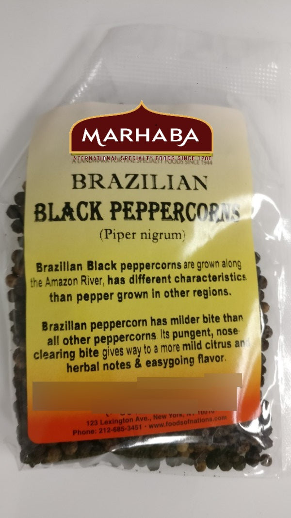 Black Peppercorn, Brazilian (Piper nigrum)