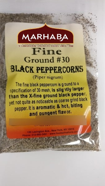 Black Peppercorn, Fine Ground (