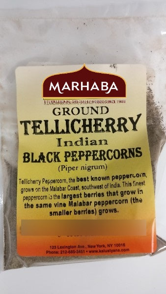 Ground Black Peppercorn, Tellicherry , India