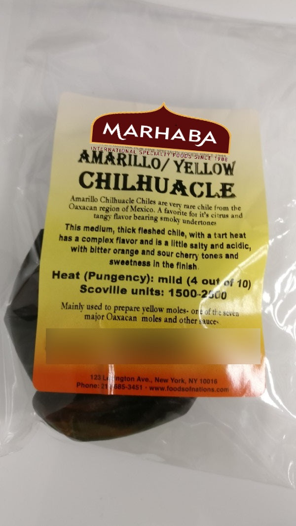 Chilhuacle Amarillo(Yellow), Dried Chili Whole