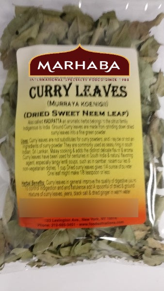 Curry Leaves (Indian Curry / Kadi Patta), Dried Flakes (Murraya koenigii)