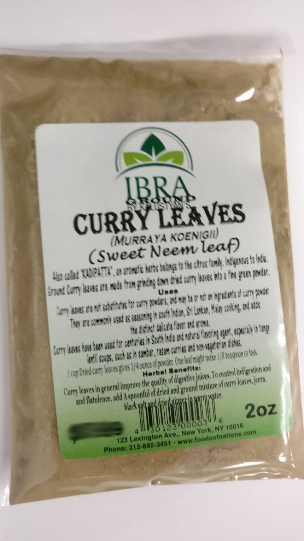 Curry Leaf Powder (Ground Curry / Kadi Patta), Murraya koenigii