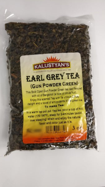 Earl Grey Green (Gun Powder Base) Tea