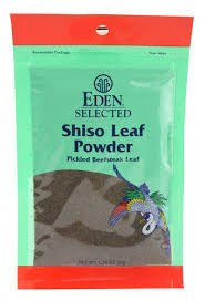 Shiso Leaf Powder. (Pickled Beefsteak Leaf)