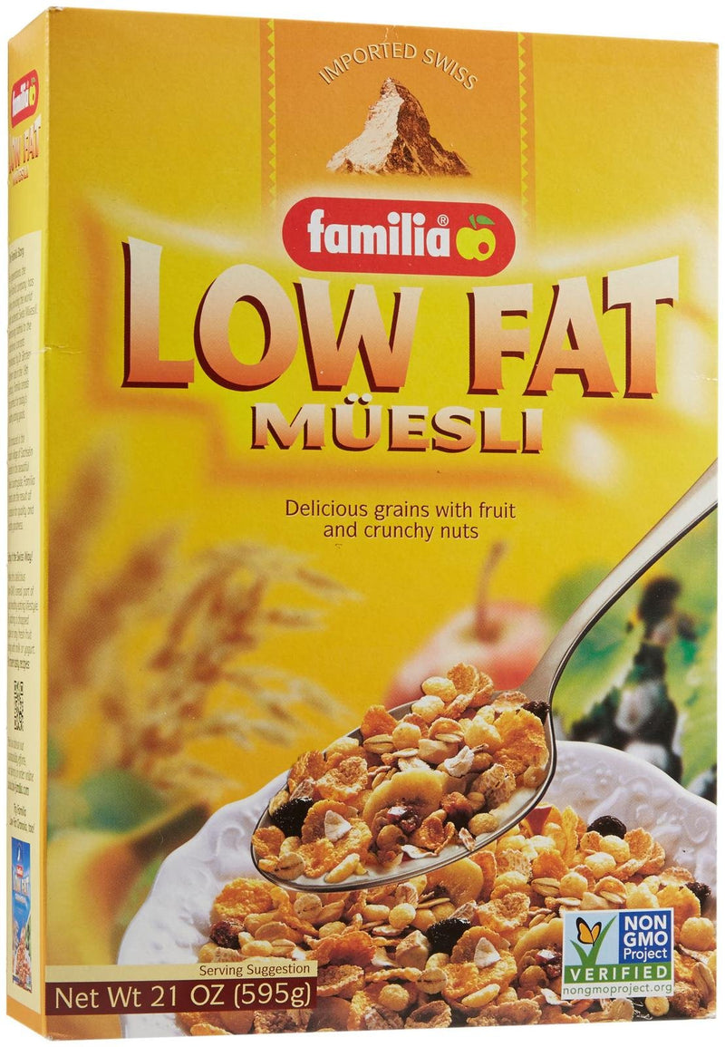 Muesli, Lowfat, Cereal With Fruit & Nuts