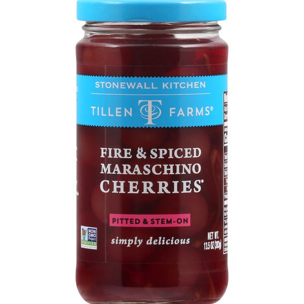 Fire Spiced Maraschino Cherries Pitted Stem on