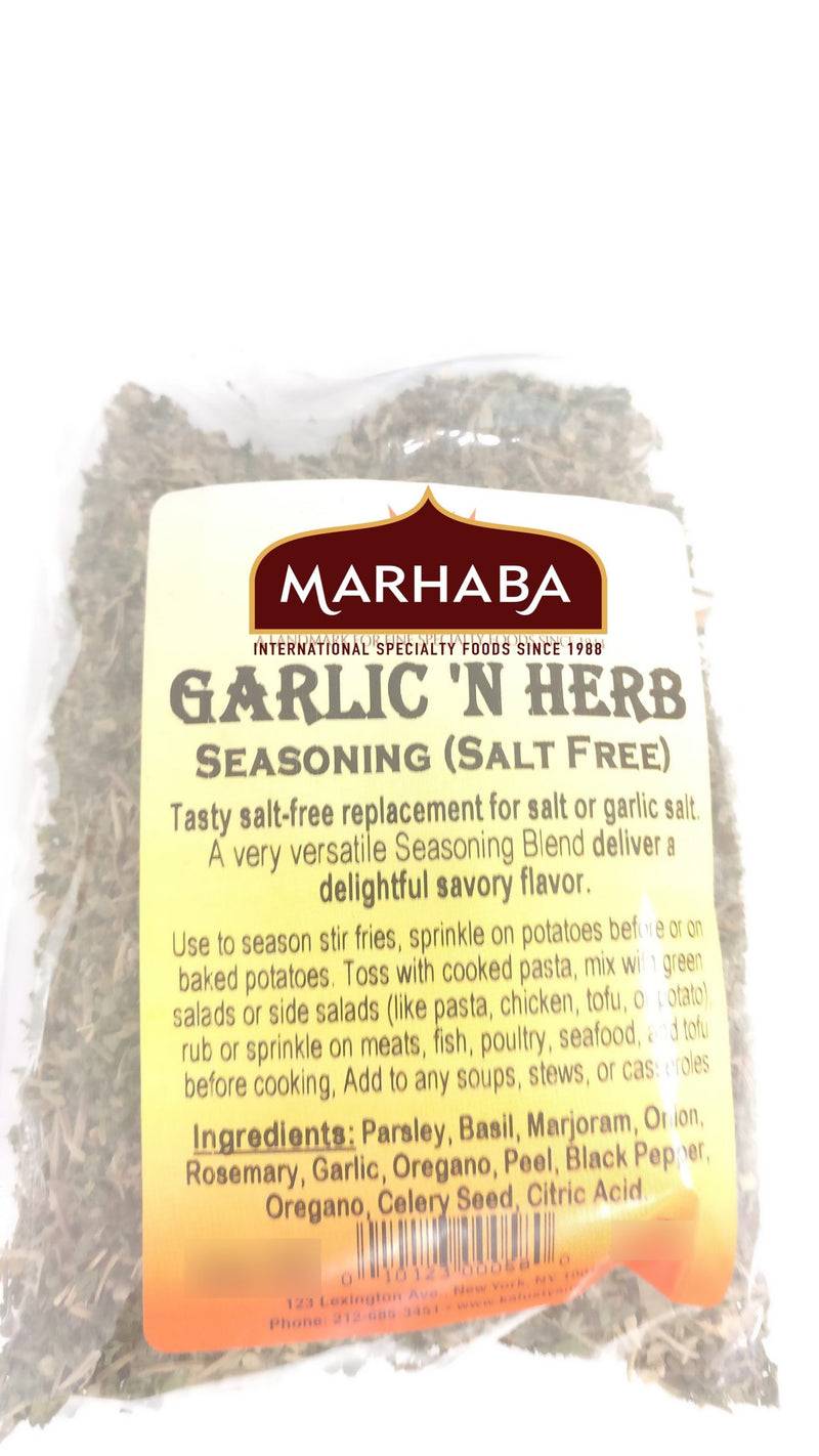 Garlic Herb Seasoning, Salt Free