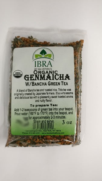 Genmaicha Green Tea with Bancha Leaf, Organic